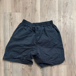 Kids TKS Basic Navy Blue Elastic Waist 100% Cotton Shorts Size L 10 12‎